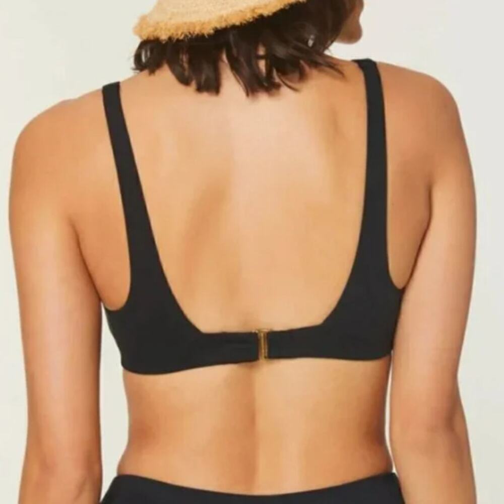 Andie Swim The Rye Bikini Top in Black Plus Size XXXL NEW with tags! - Picture 2 of 7